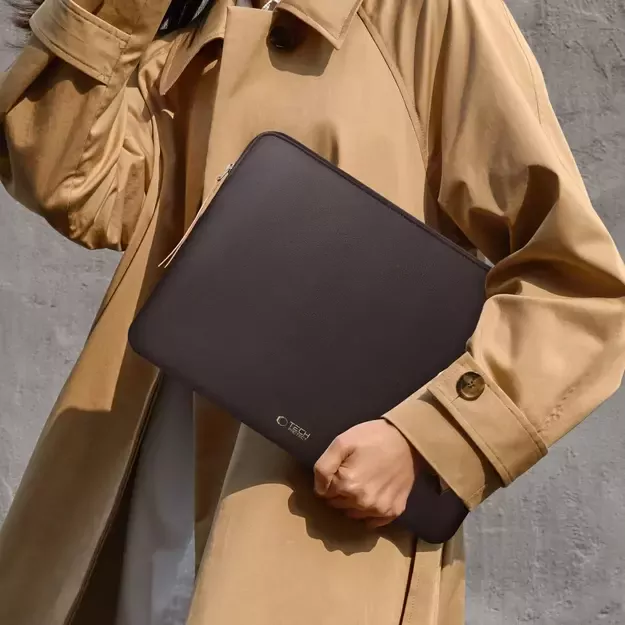 Tech-Protect Fleece Laptop Bag 13-14&quot  - Brown 11
