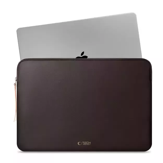 Tech-Protect Fleece Laptop Bag 13-14&quot  - Brown 2