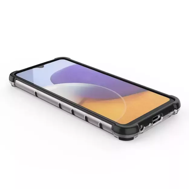 Honeycomb Case armor cover with TPU Bumper for Samsung Galaxy A22 4G blue 11
