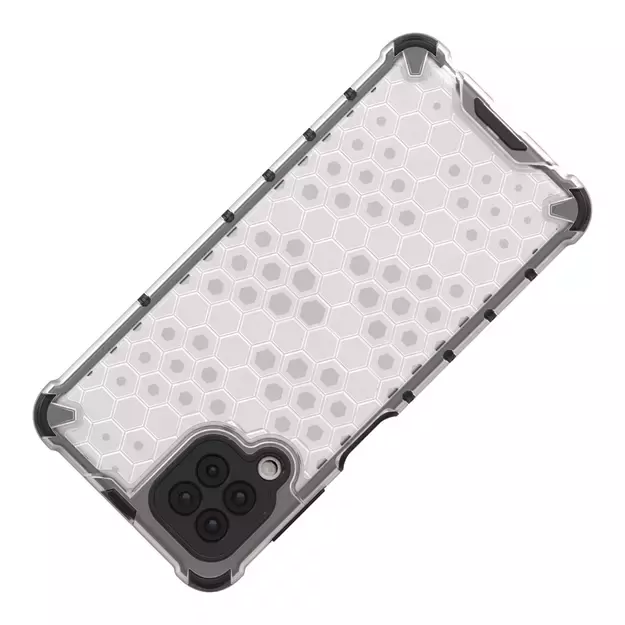 Honeycomb Case armor cover with TPU Bumper for Samsung Galaxy A22 4G blue 6