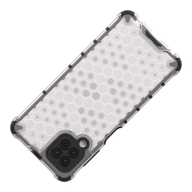 Honeycomb Case armor cover with TPU Bumper for Samsung Galaxy A22 4G blue 19