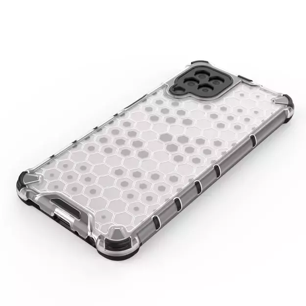 Honeycomb Case armor cover with TPU Bumper for Samsung Galaxy A22 4G blue 4