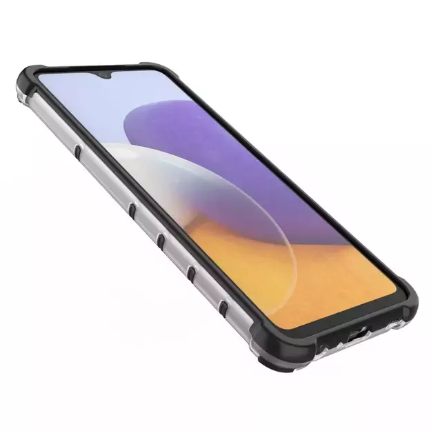 Honeycomb Case armor cover with TPU Bumper for Samsung Galaxy A22 4G blue 10