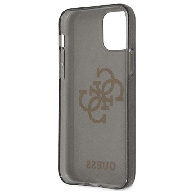 Guess GUHCP12LPCUGL4GBK iPhone 12 Pro Max 6.7&quot  black/black hard case Glitter 4G Big Logo 13