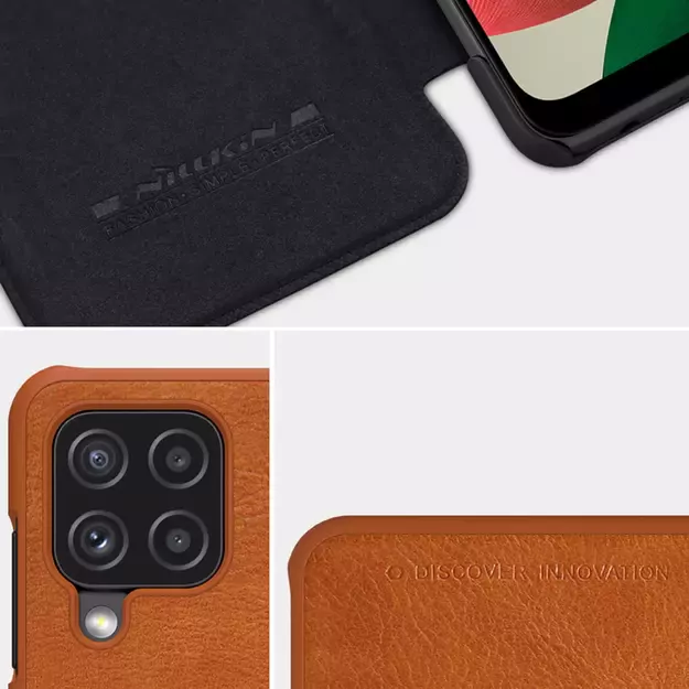Nillkin Qin leather holster case for Samsung Galaxy A22 4G black 18