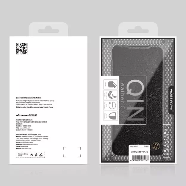 Nillkin Qin leather holster case for Samsung Galaxy A22 4G black 8