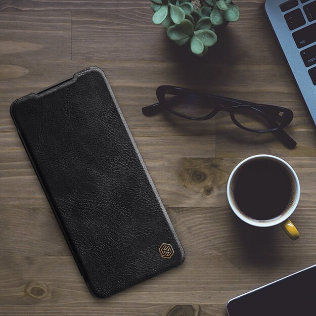 Nillkin Qin leather holster case for Samsung Galaxy A22 4G black 4
