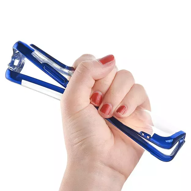 Clear Color Case Gel TPU Electroplating frame Cover for Xiaomi Redmi Note 10 5G / Poco M3 Pro blue 9