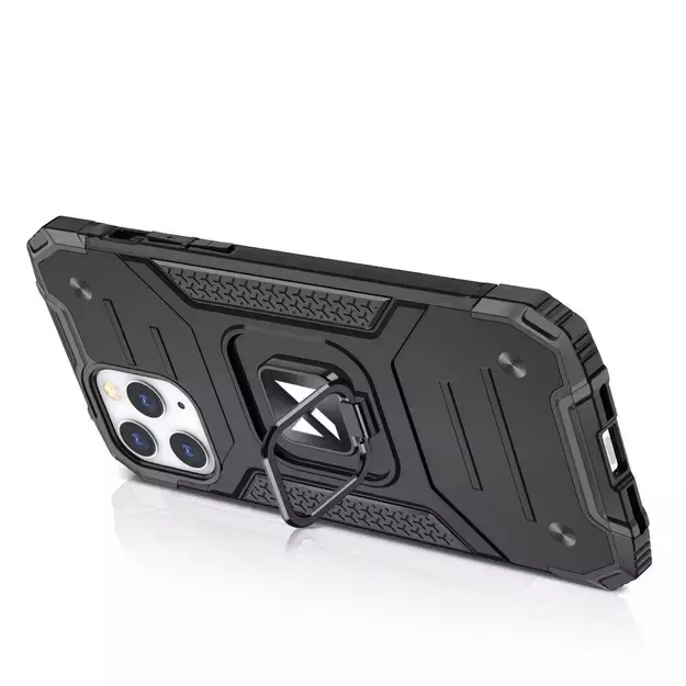 Wozinsky Ring Armor Case Kickstand Tough Rugged Cover for iPhone 13 blue 3