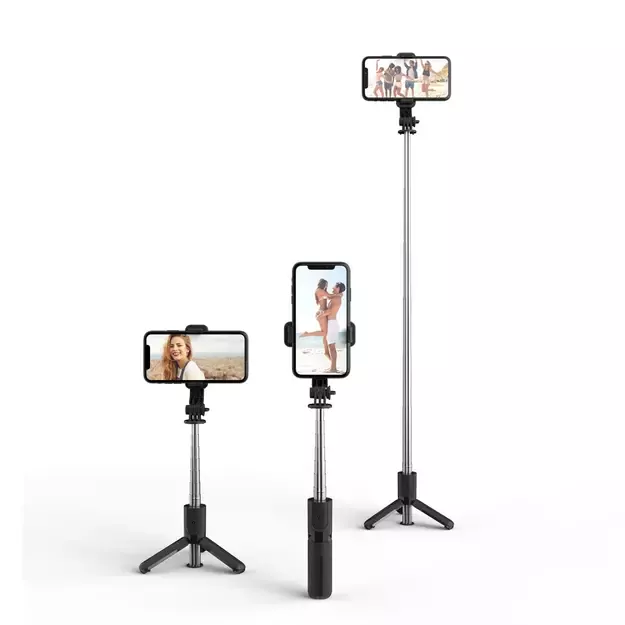 Tech-Protect L02S Bluetooth selfie stick with tripod up to 72cm - black 4