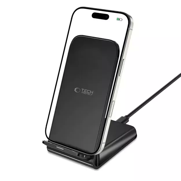 Tech-Protect QI15W-S2 inductive charger 15W in the form of a stand - black 5