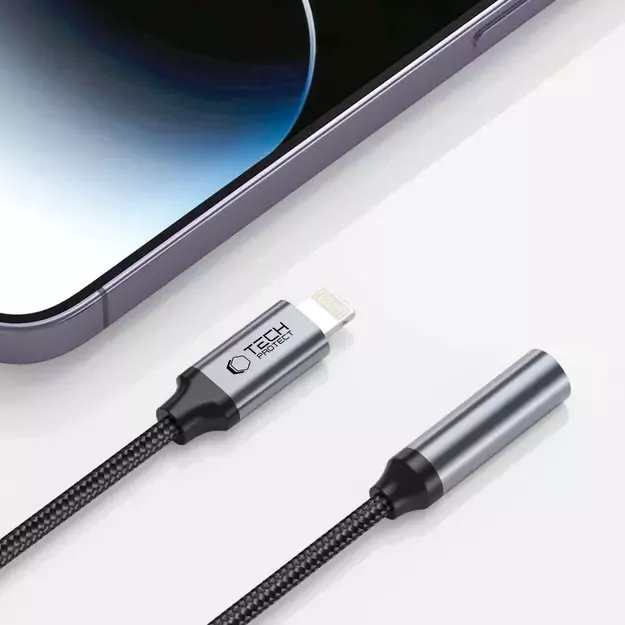 Tech-Protect UltraBoost Lightning / 3.5mm mini jack adapter - black 2