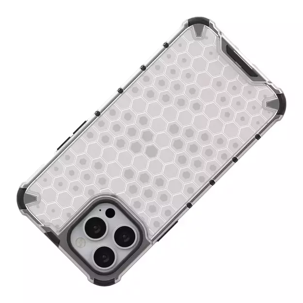 Honeycomb Case armor cover with TPU Bumper for iPhone 13 Pro Max red 6