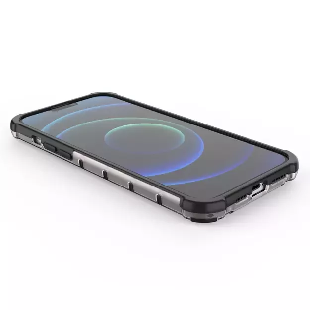 Honeycomb Case armor cover with TPU Bumper for iPhone 13 Pro Max red 11