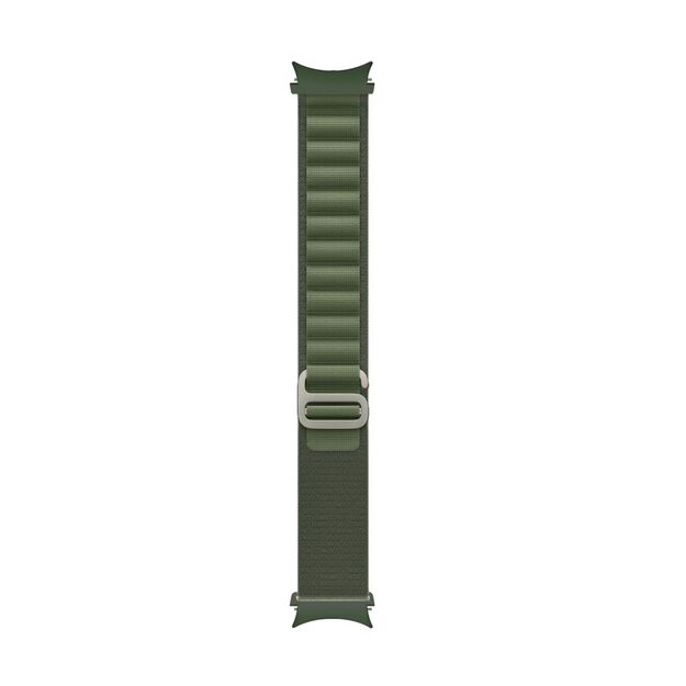 Tech-Protect Nylon Pro Strap for Samsung Galaxy Watch 4 / 5 / 5 Pro / 6 / 7 / FE - Dark Green 2