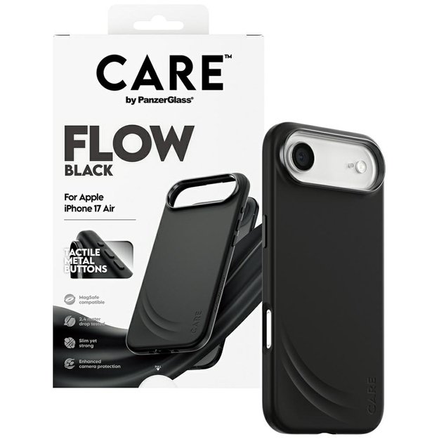 CARE by PanzerGlass Feature FLOW MagSafe Case for iPhone Air - Black 3