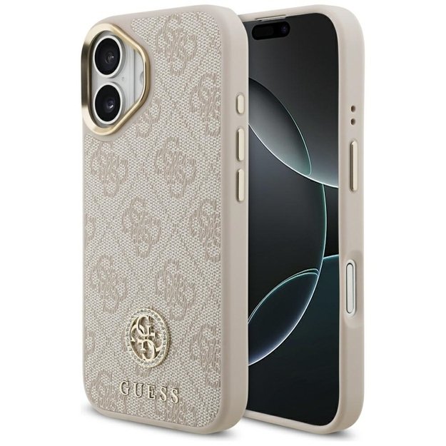 Guess 4G Strass Logo MagSafe Case for iPhone 17 - Pink