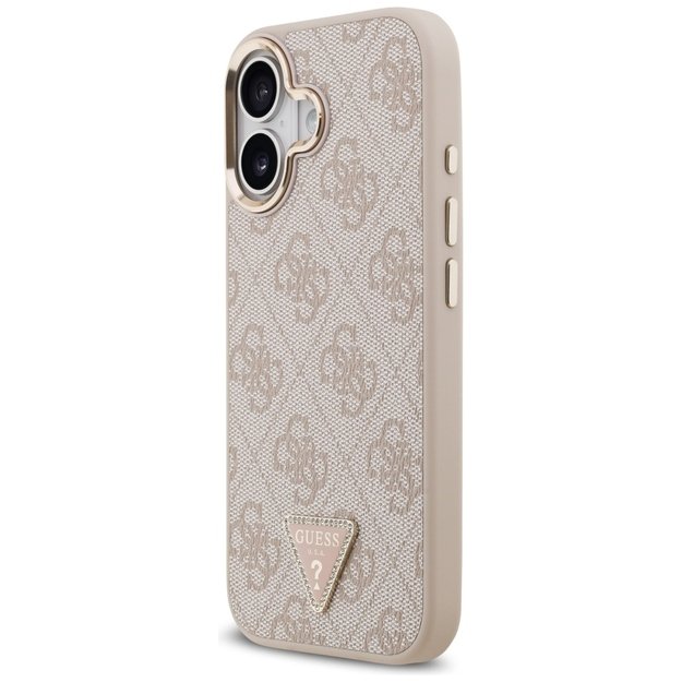 Guess 4G Triangle Logo MagSafe Case for iPhone 17 - Rose Gold 1