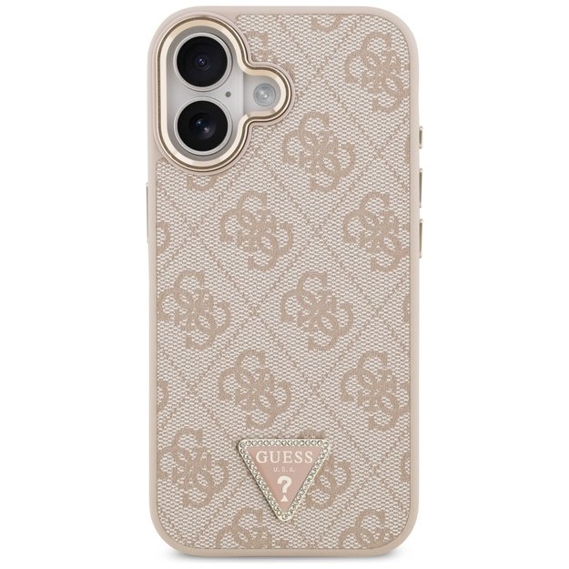 Guess 4G Triangle Logo MagSafe Case for iPhone 17 - Rose Gold 2