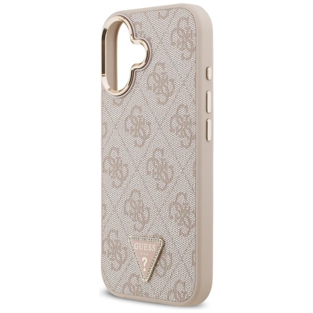 Guess 4G Triangle Logo MagSafe Case for iPhone 17 - Rose Gold 5