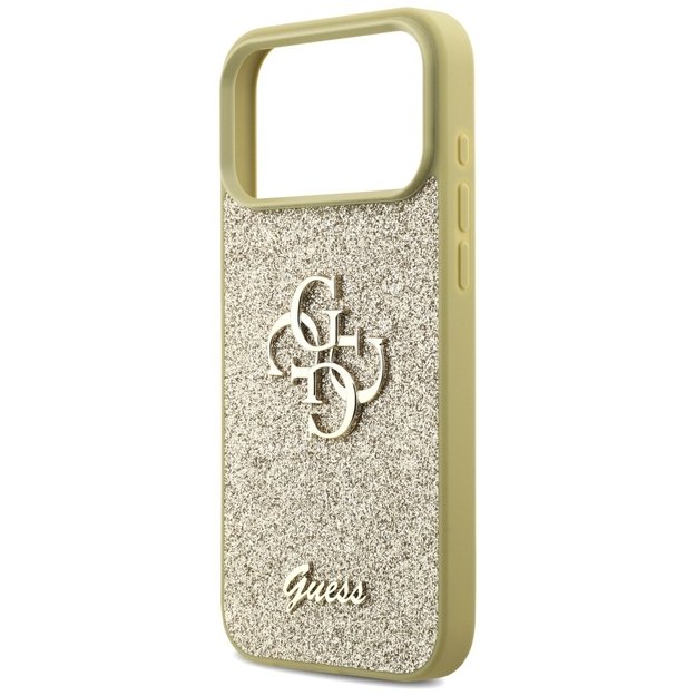 Guess Fixed Glitter Big 4G case for iPhone 17 Pro Max - gold 5