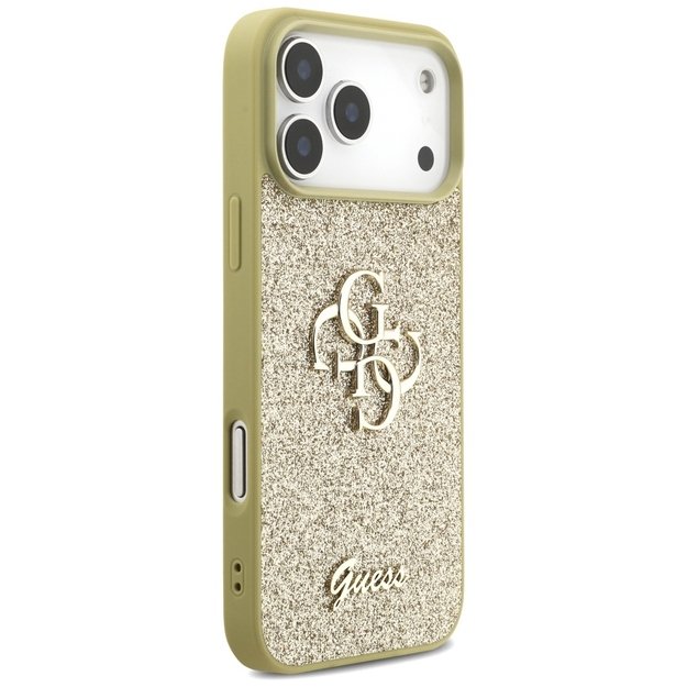 Guess Fixed Glitter Big 4G case for iPhone 17 Pro Max - gold 3
