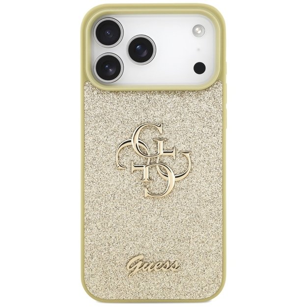Guess Fixed Glitter Big 4G case for iPhone 17 Pro Max - gold 2