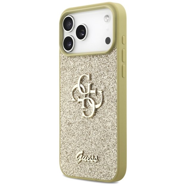 Guess Fixed Glitter Big 4G case for iPhone 17 Pro Max - gold 1