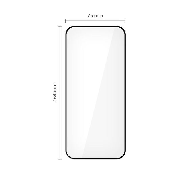 Tech-Protect Glass Fit+ 2-pack tempered glass for Xiaomi Redmi 15 4G / 5G - black 1