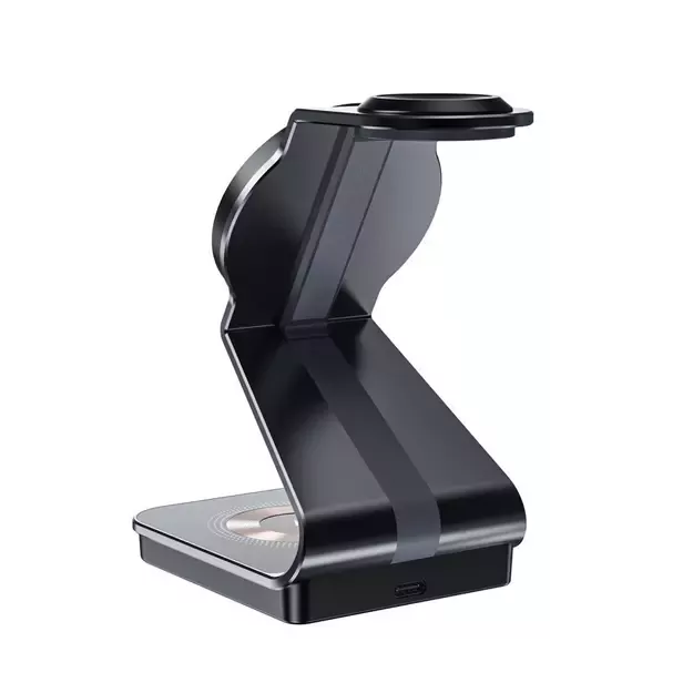 Tech-Protect QI15W-A29 3-in-1 Inductive Charger with MagSafe for Smartphone / Apple Watch / AirPods - Black 4