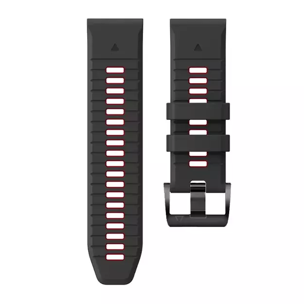 Tech-Protect IconBand Pro Strap for Garmin Fenix 3 / 5X / 3HR / 5X Plus / 6X / 6X Pro / 7X - Black/Red 7