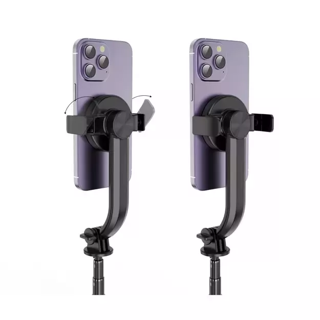 Tech-Protect L04S Bluetooth Selfie Stick with Tripod up to 95cm and 360 Head - Black 3