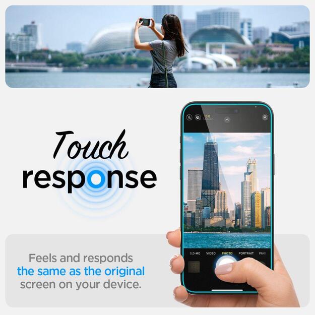 Spigen Glas.tR EZ Fit Tempered Glass for iPhone 15 Plus / 16 Plus - 2 pcs. 11