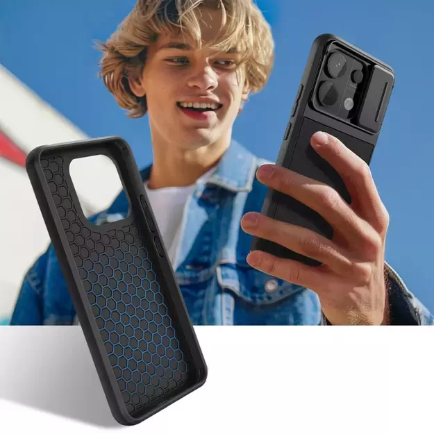 Tech-Protect Velar Cam+ Case for Xiaomi Redmi Note 13 Pro 5G / Poco X6 5G - Black 2