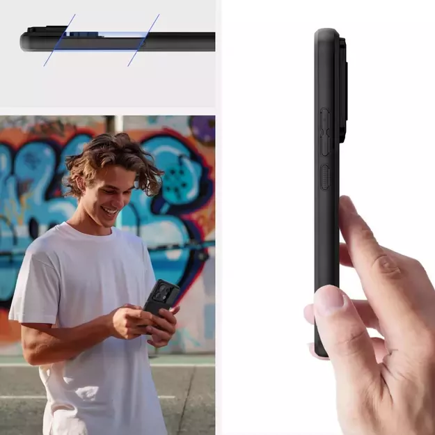 Tech-Protect Velar Cam+ Case for Xiaomi Redmi Note 13 Pro 5G / Poco X6 5G - Black 3
