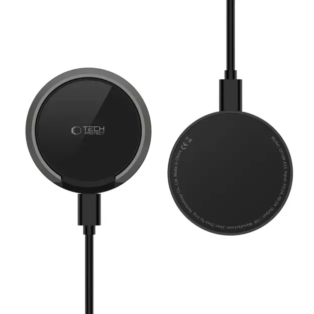 Tech-Protect QI15W-A33 Inductive Charger with MagSafe and Stand with USB-A / USB-C Cable - Black 11