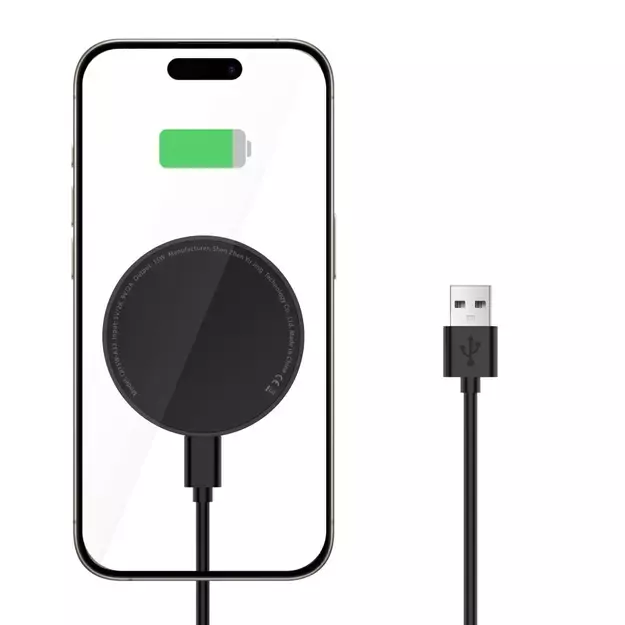 Tech-Protect QI15W-A33 Inductive Charger with MagSafe and Stand with USB-A / USB-C Cable - Black 10