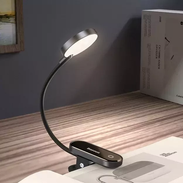 Baseus mini lamp LED lamp with clip gray (DGRAD-0G) 8
