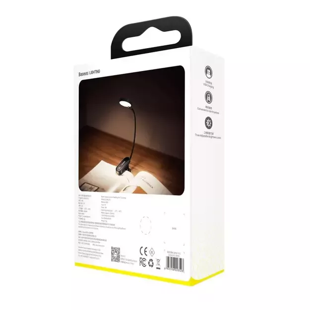 Baseus mini lamp LED lamp with clip gray (DGRAD-0G) 5