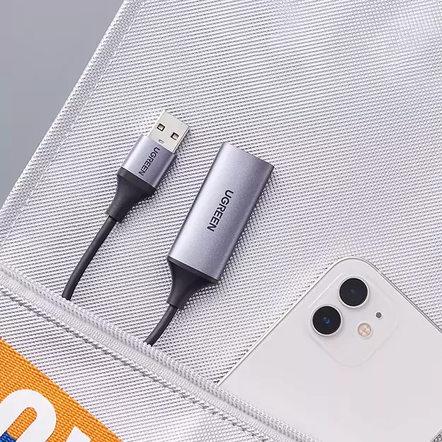 Ugreen CM489 40189 HDMI Adapter (Female) - USB-A / USB-C (Male) - Gray 8