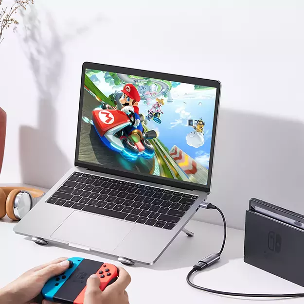 Ugreen CM489 40189 HDMI Adapter (Female) - USB-A / USB-C (Male) - Gray 7