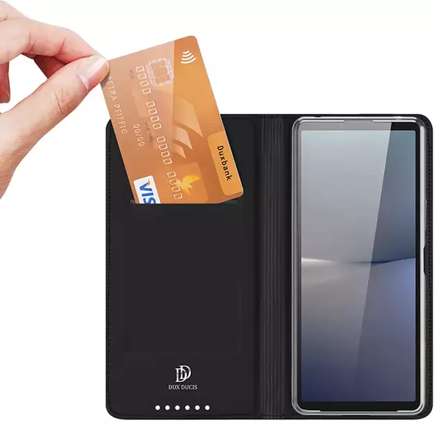 Dux Ducis Skin Pro case for Sony Xperia 10 VI with flap and card slot - black 5