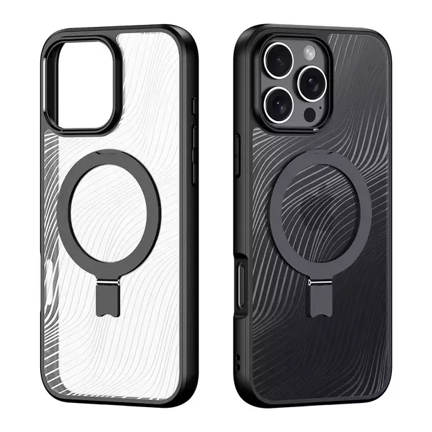 Dux Ducis Aimo Mag Case with MagSafe and Stand for iPhone 16 Pro - Black 1