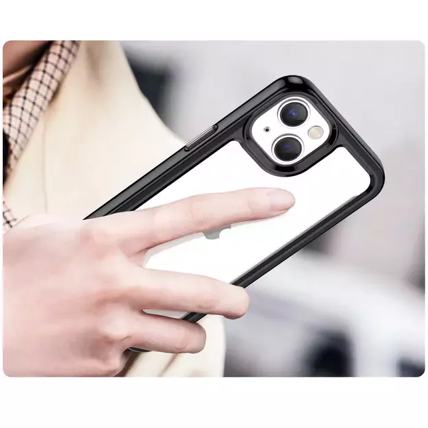 Outer Space Case iPhone 14 Plus hard cover with a gel frame black 11