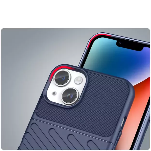 Thunder Case iPhone 14 Plus blue armored case 2