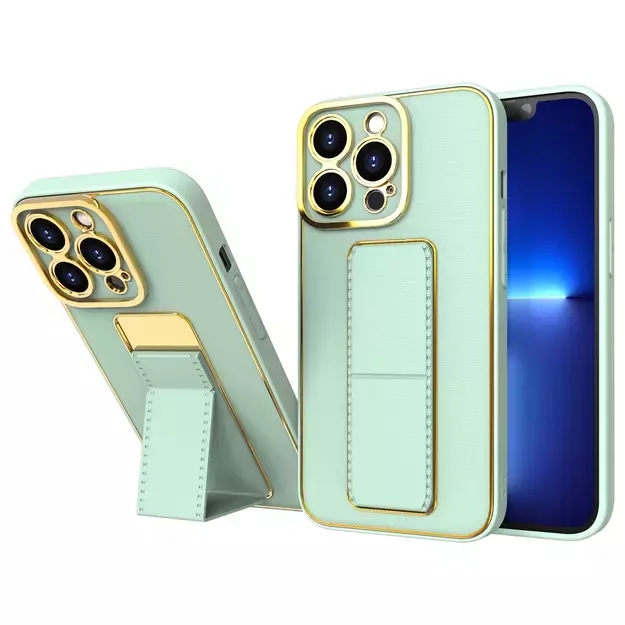New Kickstand Case case for iPhone 12 Pro with stand green