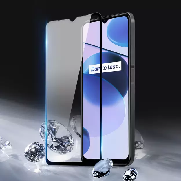 Dux Ducis 9D Tempered Glass full screen 9H tempered glass with frame Realme C35 black (case friendly) 3