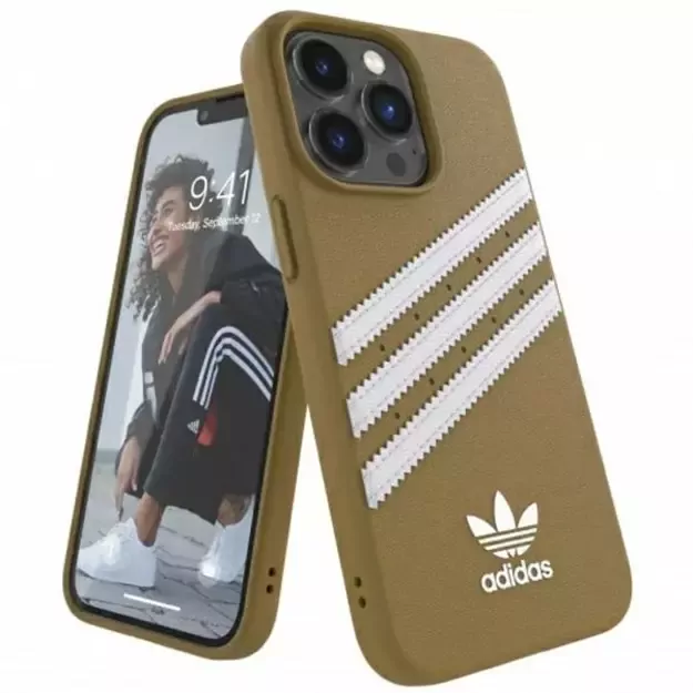 Adidas OR Moulded PU iPhone 13 Pro / 13 6,1  beżowo-złoty/beige-gold 47806