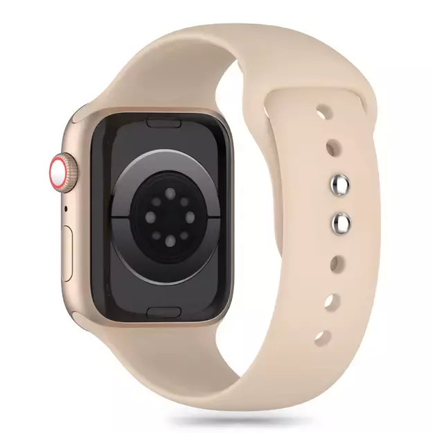 Tech-Protect Silicone Strap for Apple Watch 4 / 5 / 6 / 7 / 8 / 9 / SE / Ultra 1 / 2 (42 / 44 / 45 / 49 mm) - Brown 1