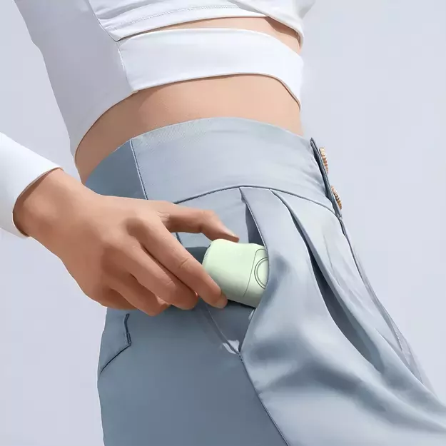Wozinsky WF16-YLS 5000mAh 15W Lightning Mini Power Bank with Built-in USB-C Cable and Apple Watch Charger - Green 16
